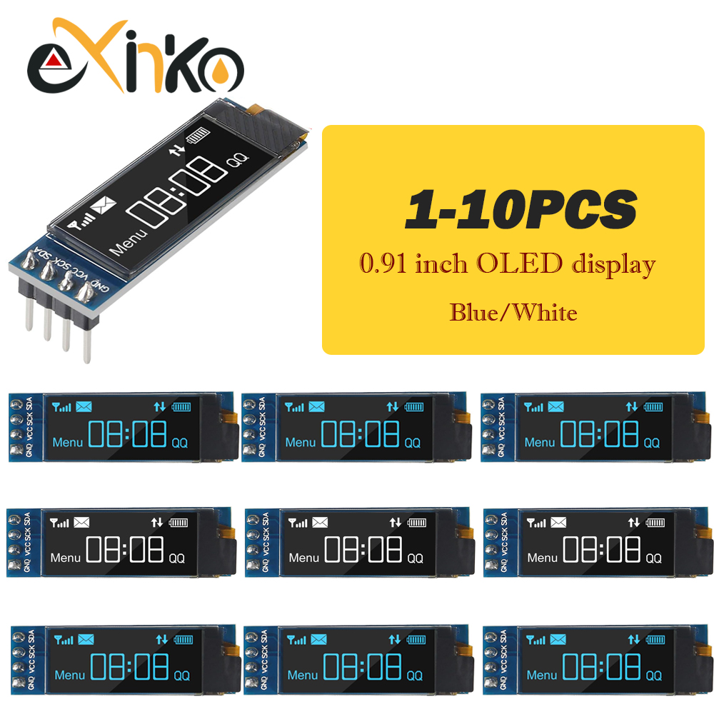 Ssd1306 - 1-10 قطع وحدة عرض OLED مقاس