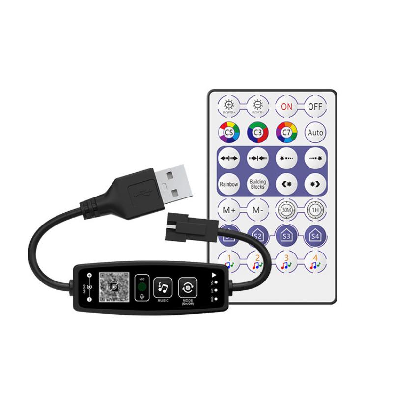 Ws2812B Strip 5V - وحدة تحكم LED للموسيقى بلوتوث WS2812B