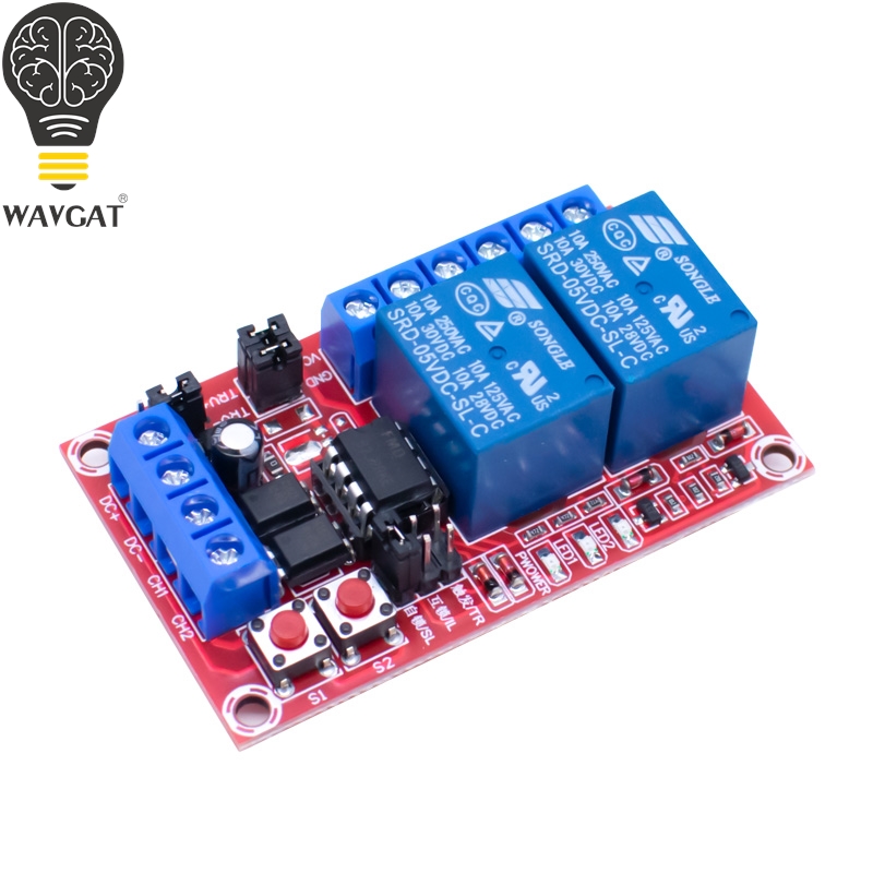 Relay Module 1 Channel - مفتاح ثنائي الاتجاه WAVGAT ذاتي القفل