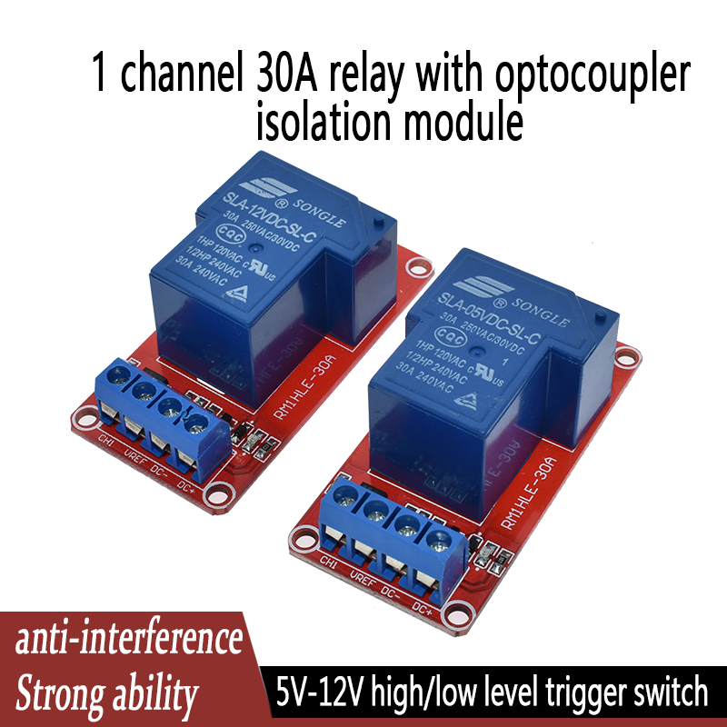 Relay Module 1 Channel - 12 فولت 5 فولت 30A اتجاهين