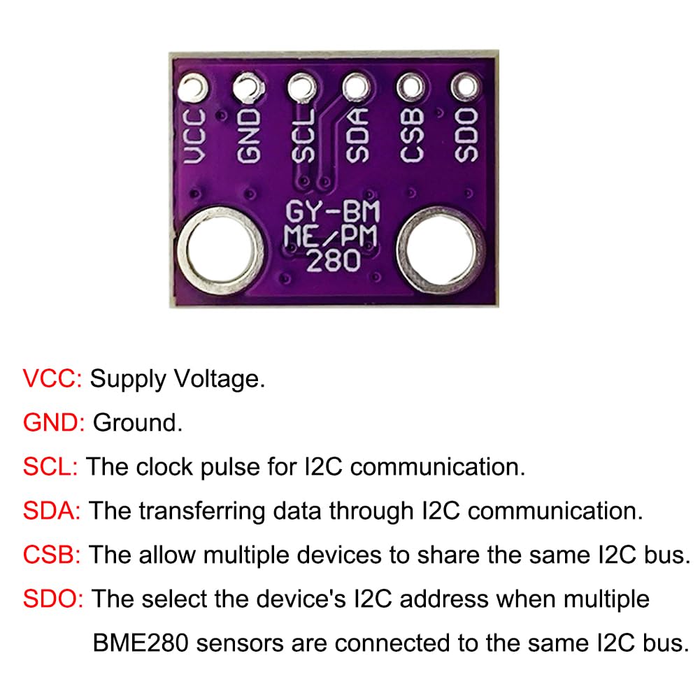 Bme280 - GY-BME280-3.3 مقياس الارتفاع عالي الدقة مستشعر