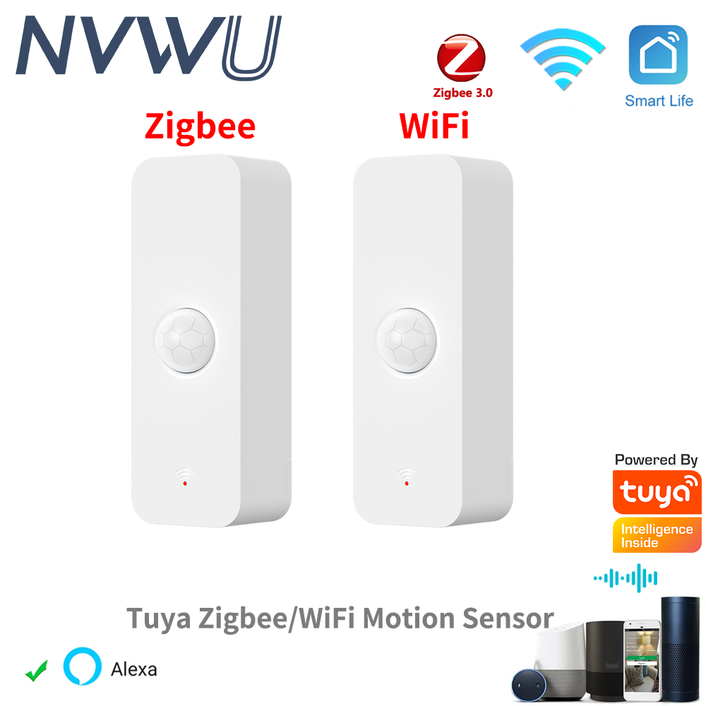 Tuya WiFi Zigbee PIR محس حركة  - مراجعة Pir Motion Sensor وسعره
