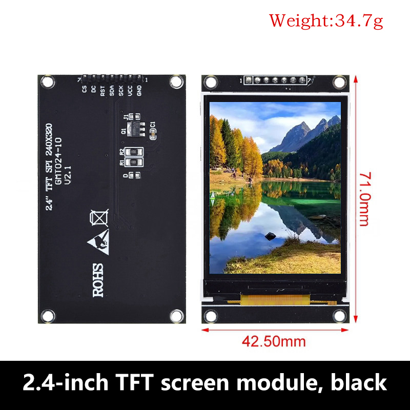 شاشة LCD TFT من نوع SPI بحجم 1 - مراجعة Tft Display 2.4 وسعره