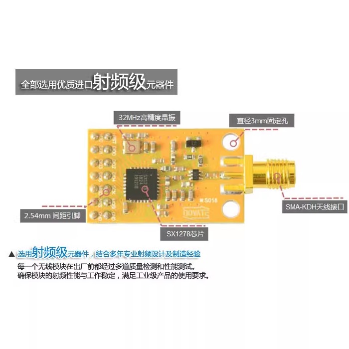SX1278 وحدة لاسلكية 433 ميجا ه - مراجعة Lora Sx1278 وسعره