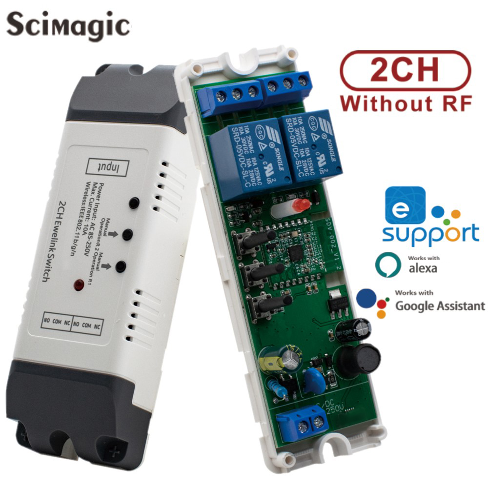 2CH واي فاي وحدة تبديل ذكية ال - مراجعة Relay Module 4 Channel وسعره
