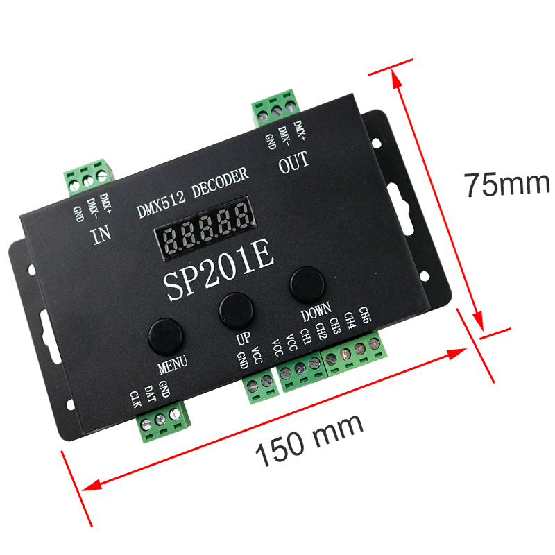 SP201E DMX512 DC5-24V فك بكسل  - مراجعة Ws2812B وسعره
