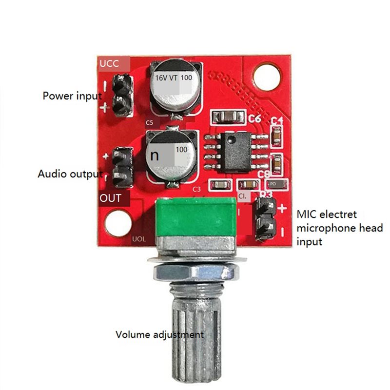 لوحة مكبر صوت رقمي LM386 [A51I - مراجعة Microphone Module وسعره