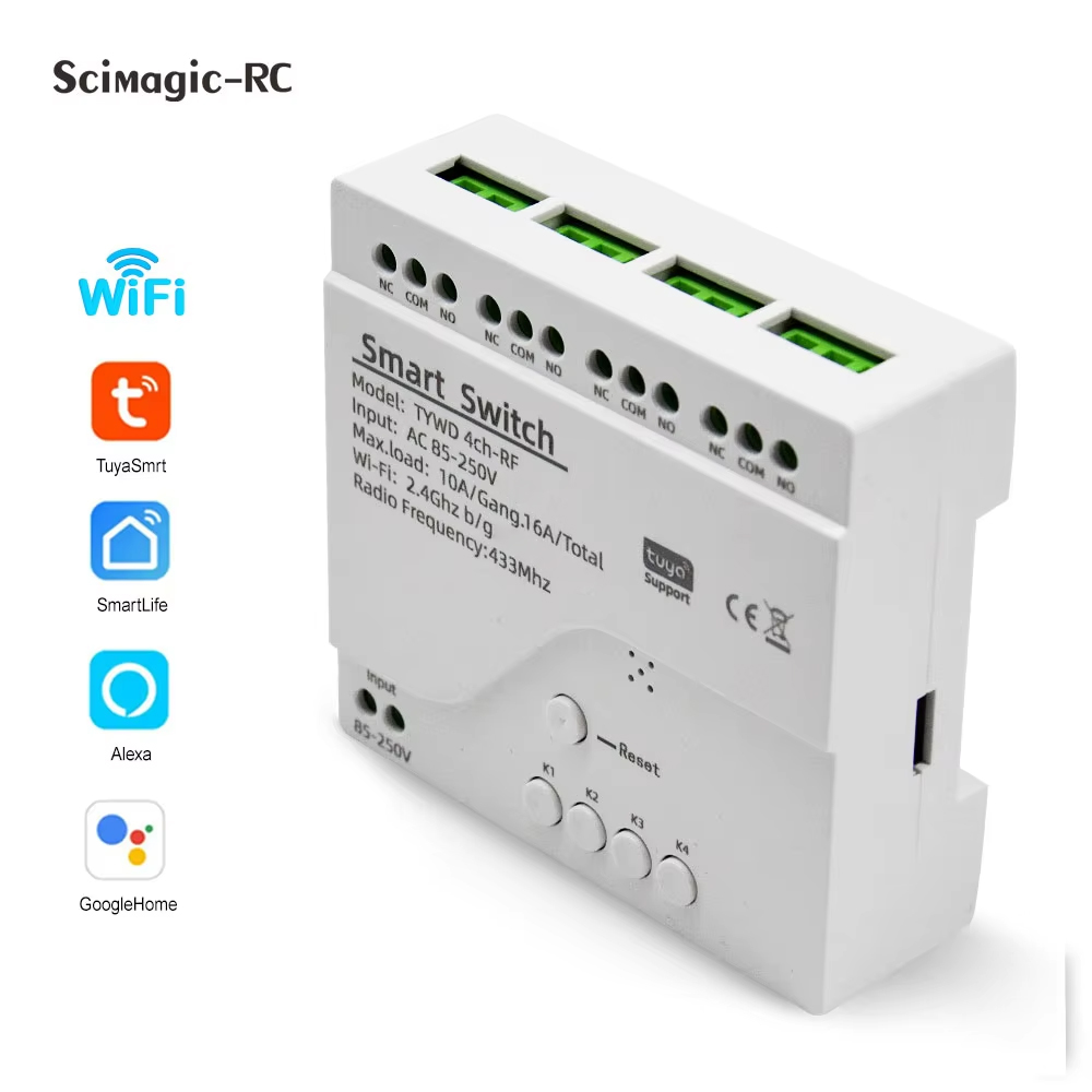 الذكية تويا التبديل 4CH وحدة ا - مراجعة Relay Module 4 Channel وسعره