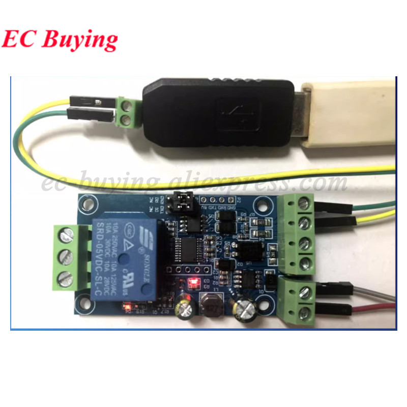 Modbus RTU وحدة التتابع 1 2 4  - مراجعة Relay Module 1 Channel وسعره