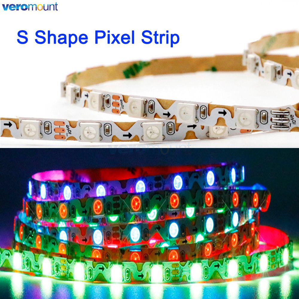 6 مللي متر ضيق مع ثنائي الفيني - مراجعة Ws2812B Strip 5V وسعره