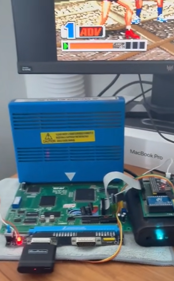 مجموعة تعديل Neo Geo MV1C HDMI - مراجعة Neopixel وسعره