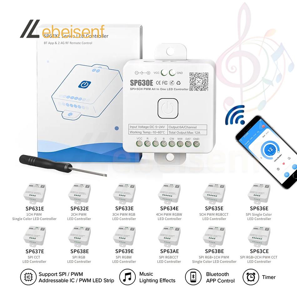 شريط إضاءة ليد ذكي BT SP630E ، - مراجعة Ws2812B Strip 5V وسعره
