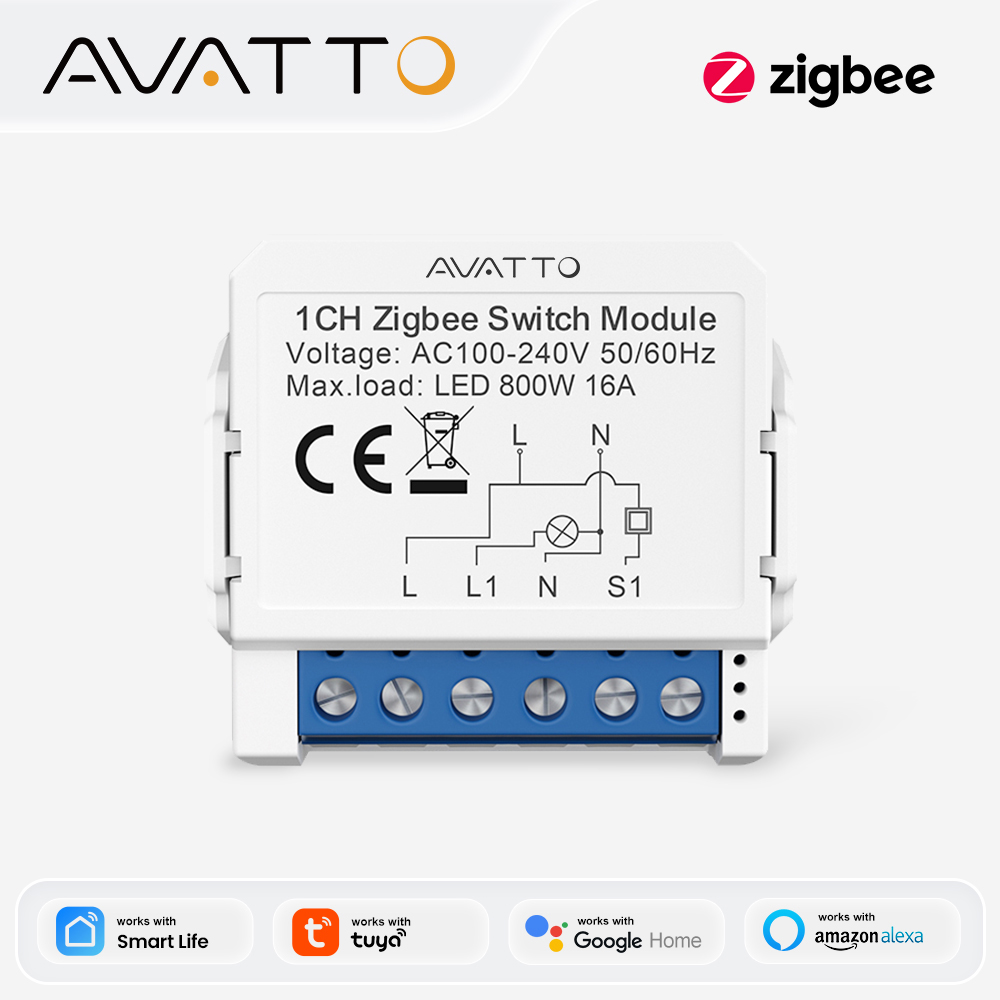 AVATTO زيجبي تويا 1/2/3/4 عصاب - مراجعة Relay Module 1 Channel وسعره