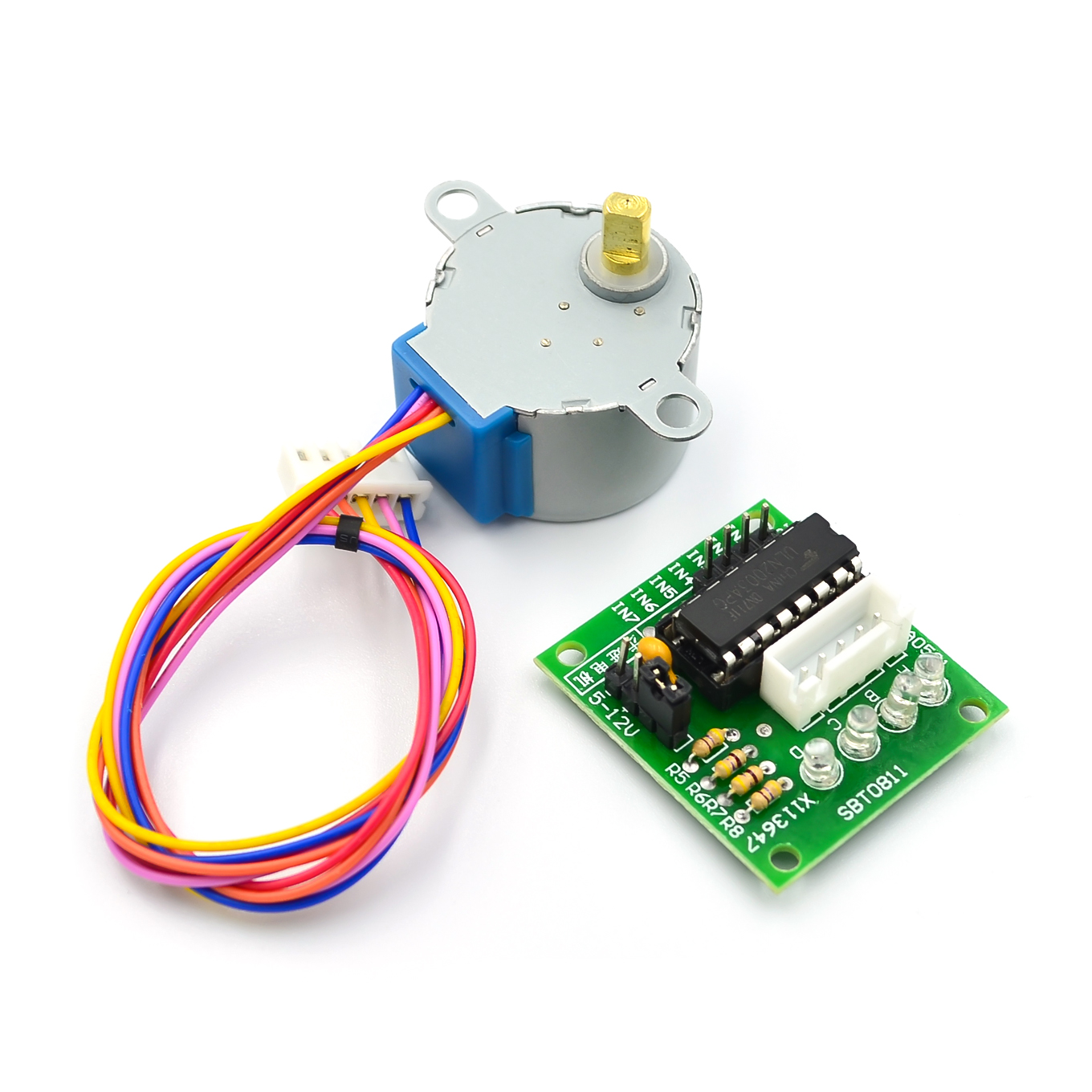 محرك خطوي 5 فولت 28BYJ-48 + وح - مراجعة Stepper Motor 28Byj وسعره