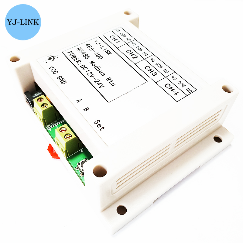 485-4DO RS485 4-قناة التتابع ا - مراجعة Relay Module 4 Channel وسعره