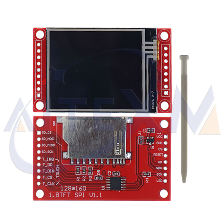 SPI شاشة تسلسلية مع اللمس 1.8  - مراجعة Tft Display 2.4 وسعره