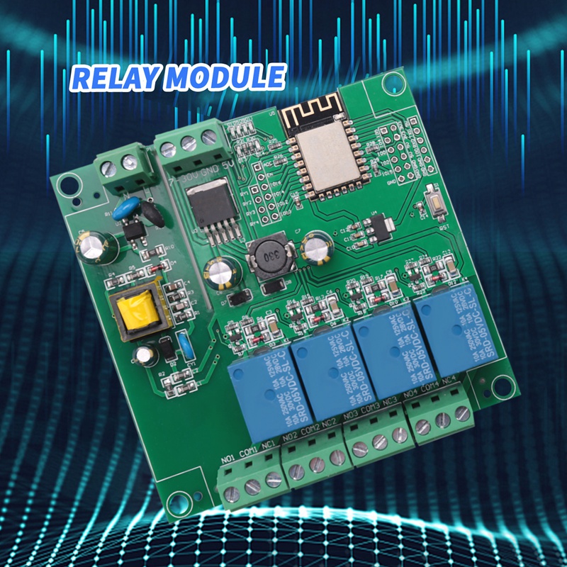 وحدة ريلاي لاسلكية ESP8266 بـ  - مراجعة Relay Module 4 Channel وسعره