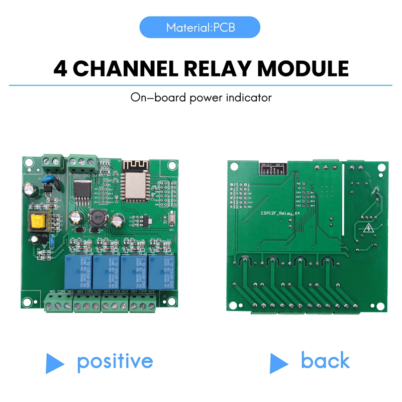 وحدة ريلاي لاسلكية ESP8266 بـ  - مراجعة Relay Module 4 Channel وسعره