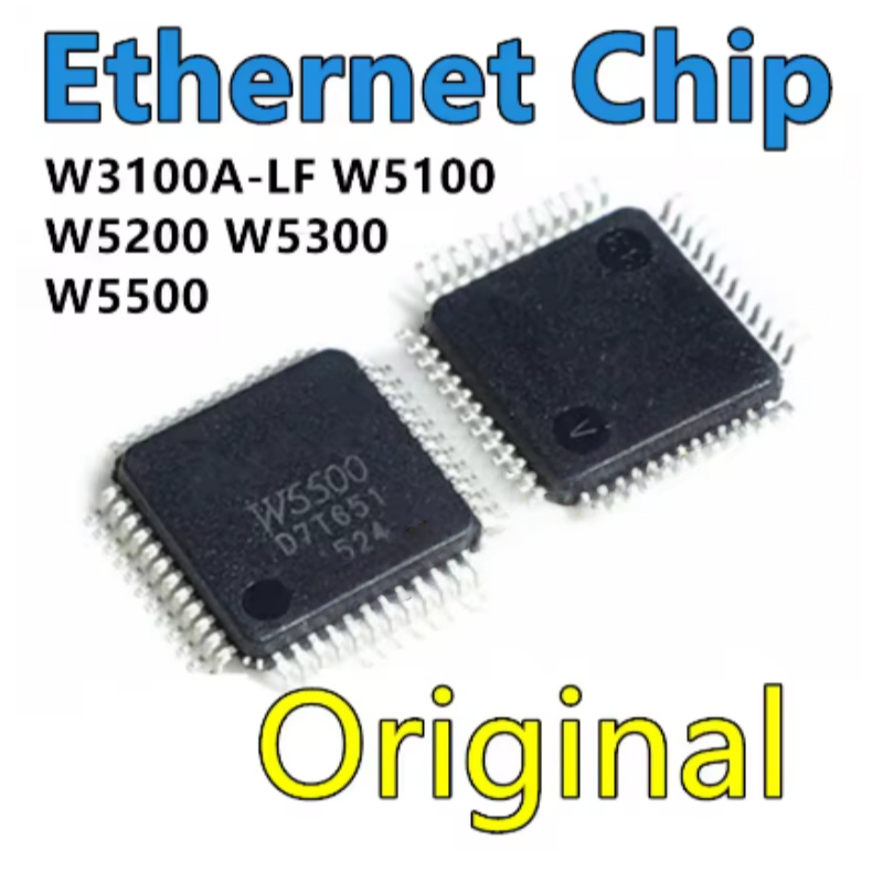 رقاقة W3100A-LF W5100 W5200 W5 - مراجعة Ethernet W5500 وسعره