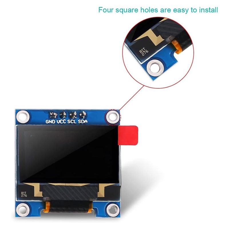 A37T-4Pcs شاشة عرض OLED مقاس 0 - مراجعة Ssd1306 وسعره