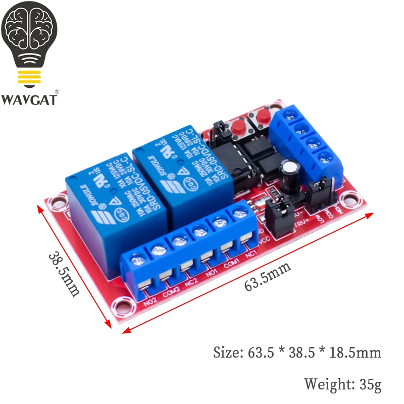 مفتاح ثنائي الاتجاه WAVGAT ذات - مراجعة Relay Module 1 Channel وسعره