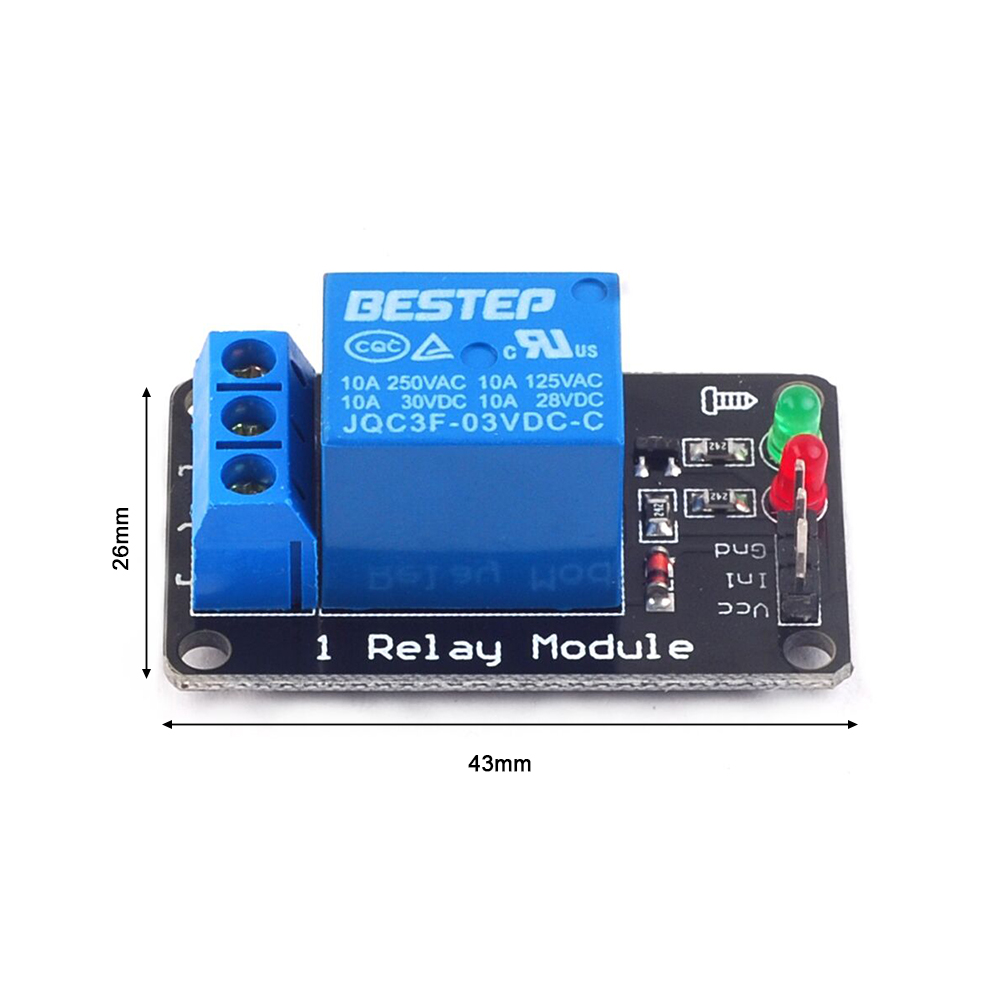 وحدة التتابع المضيئة ذات المست - مراجعة Relay Module 1 Channel وسعره
