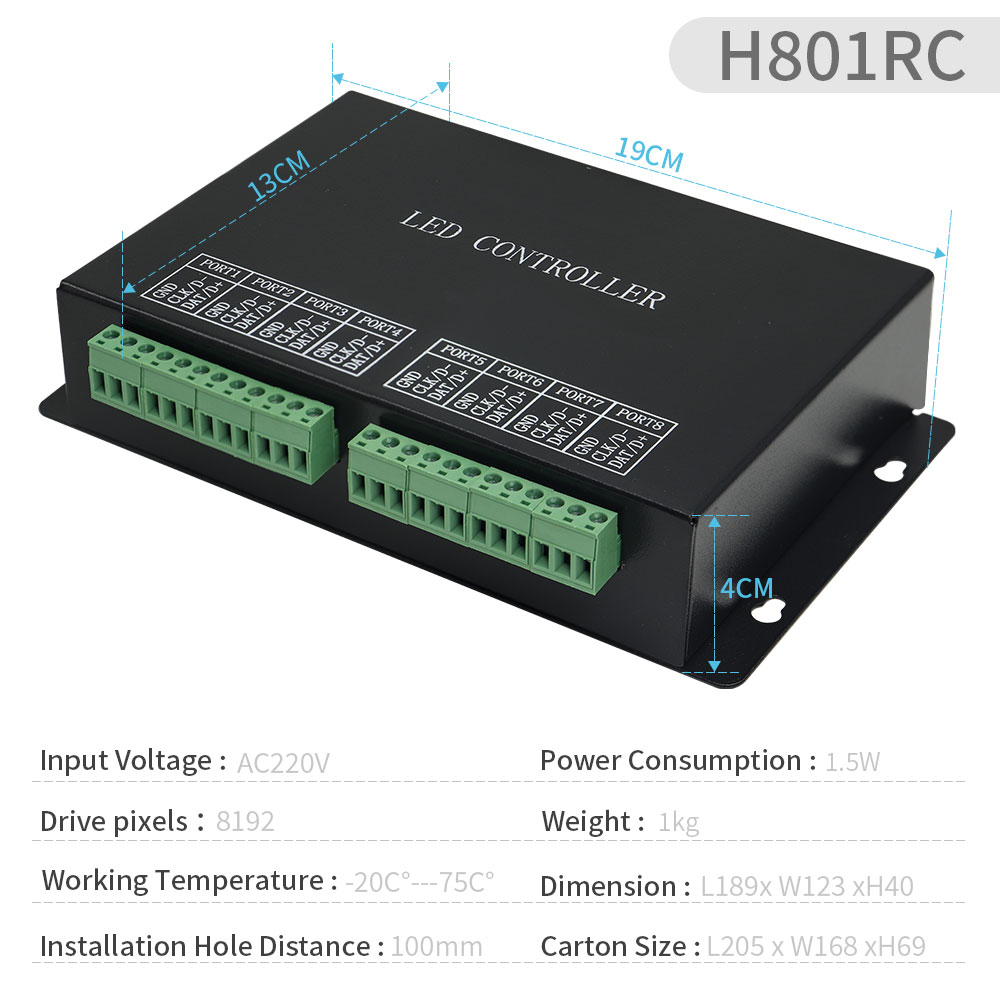 H801RC H802RA H803TC WS2812B W - مراجعة Ws2812B وسعره